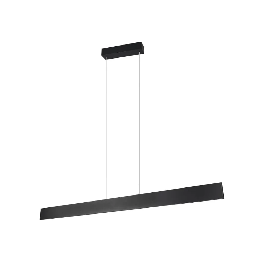 Arbejdsrum/Kontor|Pendellamper ^ Trio Lighting Galway hængelampe, mat sort, op/ned, CCT, metal
