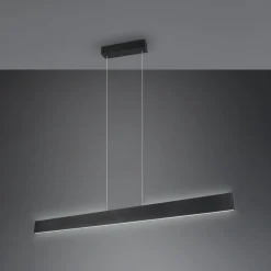 Arbejdsrum/Kontor|Pendellamper ^ Trio Lighting Galway hængelampe, mat sort, op/ned, CCT, metal