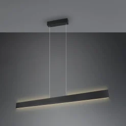 Arbejdsrum/Kontor|Pendellamper ^ Trio Lighting Galway hængelampe, mat sort, op/ned, CCT, metal