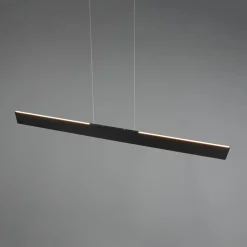 Arbejdsrum/Kontor|Pendellamper ^ Trio Lighting Galway hængelampe, mat sort, op/ned, CCT, metal