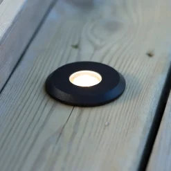 Markslöjd Nedgravet Udebelysning > Garden 24 Decklight, sort, toplys, 0,8W
