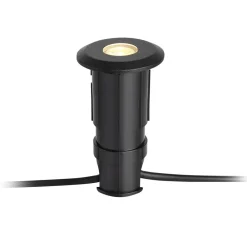 Nedgravet Udebelysning ^ Markslöjd Garden 24 Decklight, sort, toplys, 3W