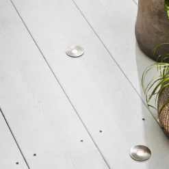 Markslöjd Nedgravet Udebelysning|Udendørs Spot > Garden 24 Decklight sæt med 3 i sølv, 3x0,8W