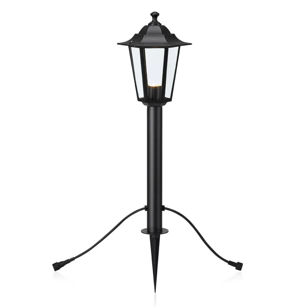 Gadebelysning ^ Markslöjd Garden 24 LED-gadelampe lygte, sort, 3W
