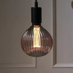 STAR TRADING Filament Pære > G125 Decoled LED-globe E27 1 W 2.000 K, røggrå