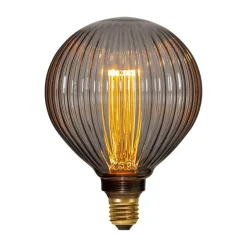 STAR TRADING Filament Pære > G125 Decoled LED-globe E27 1 W 2.000 K, røggrå