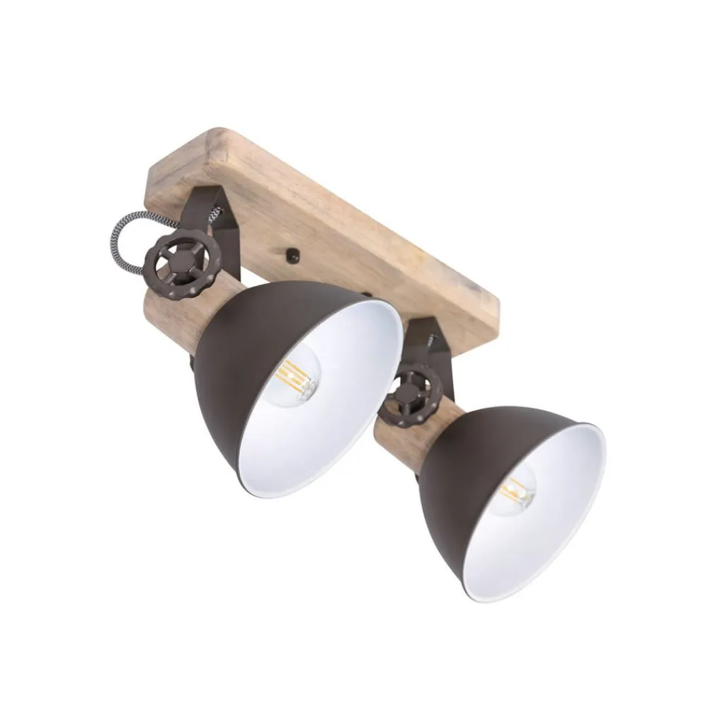 Spotlights ^ Steinhauer Gearwood loftspot, 2 lyskilder, antracit