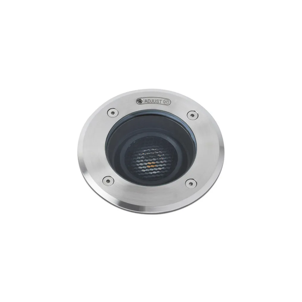 FARO BARCELONA Nedgravet Udebelysning|Udendørs Spot > Geiser LED-indbygningslampe, søvandsbestandig, 18 cm, 10°