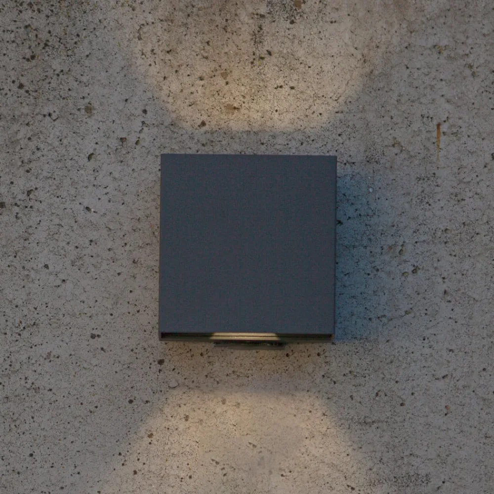 LUTEC Væglamper > Gemini Beams, IP54 up/down kantet 4.000 K antracit