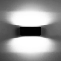 Væglamper ^ LUTEC Gemini udendørs LED-væglampe, 22 cm, 4.000K, antracit