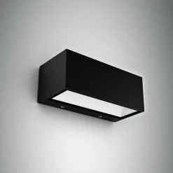 Væglamper ^ LUTEC Gemini udendørs LED-væglampe, 22 cm, 4.000K, antracit