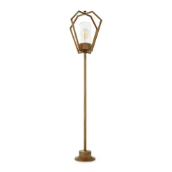 Gadebelysning ^ Moretti Luce Gemstone 3457 messing antik/klar 118 cm