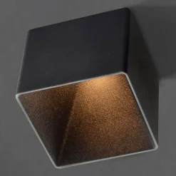 The Light Group Loftlamper|Indbygningsspots > GF design Blocky indbygningslampe IP54 sort 3.000 K