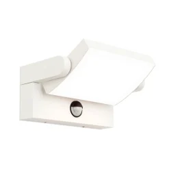 Væglampe Med Sensor|Udendørs Spot ^ ORION Ginger udendørs LED-væglampe med sensor hvid, IP54