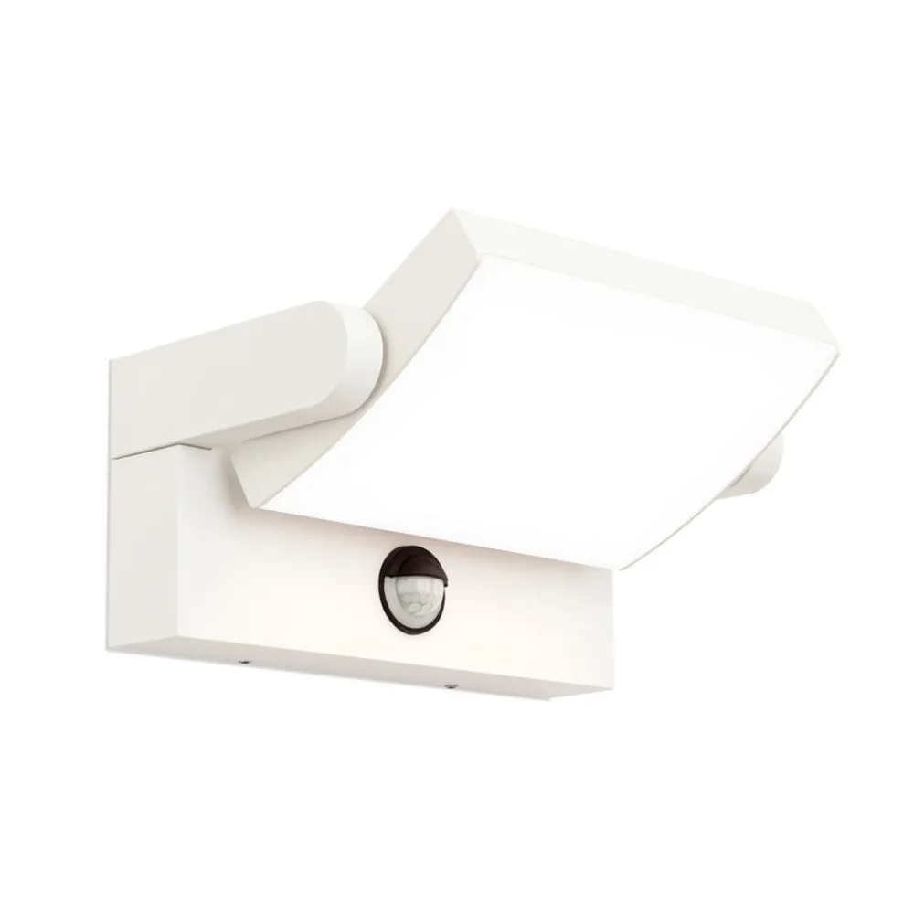 Væglampe Med Sensor|Udendørs Spot ^ ORION Ginger udendørs LED-væglampe med sensor hvid, IP54