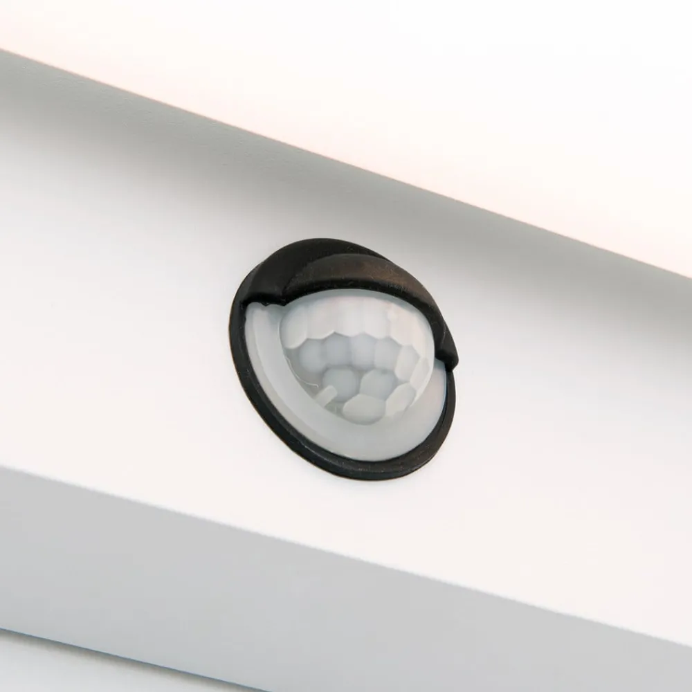 Væglampe Med Sensor|Udendørs Spot ^ ORION Ginger udendørs LED-væglampe med sensor hvid, IP54