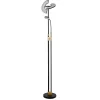 Searchlight Gulvlamper > Gio LED-gulvlampe, satineret messing/sort