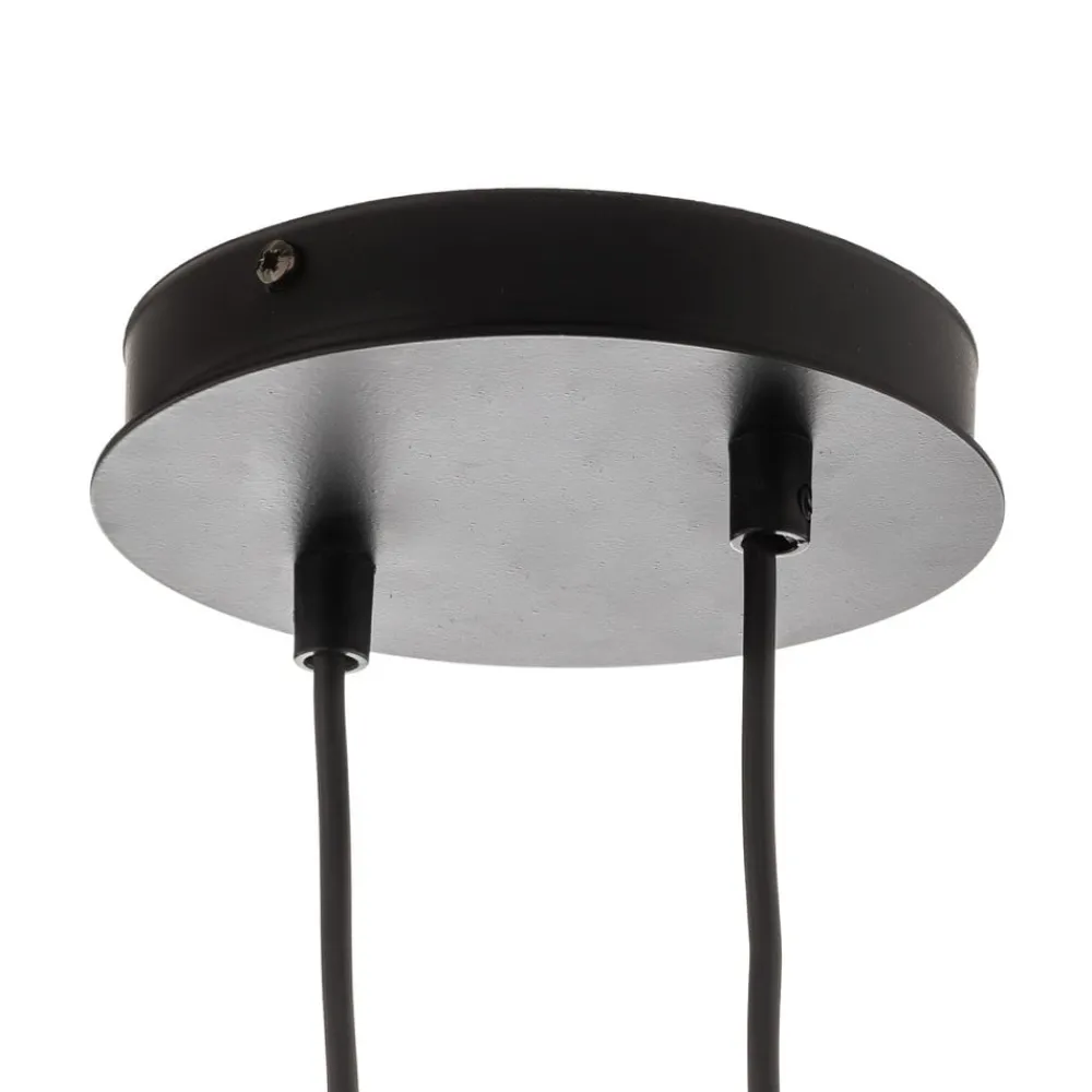 EMIBIG LIGHTING Pendellamper|Pendellamper > Glassy hængelampe, 8 lyskilder, sort, grafit, glas, E14