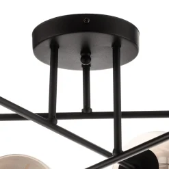 Gang|Loftlamper ^ EMIBIG LIGHTING Glassy loftlampe, sort, grafit, glas, 6 lyskilder, E14