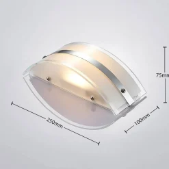 Væglamper ^ Lindby Glas-væglampe Zinka med LED, 25 cm