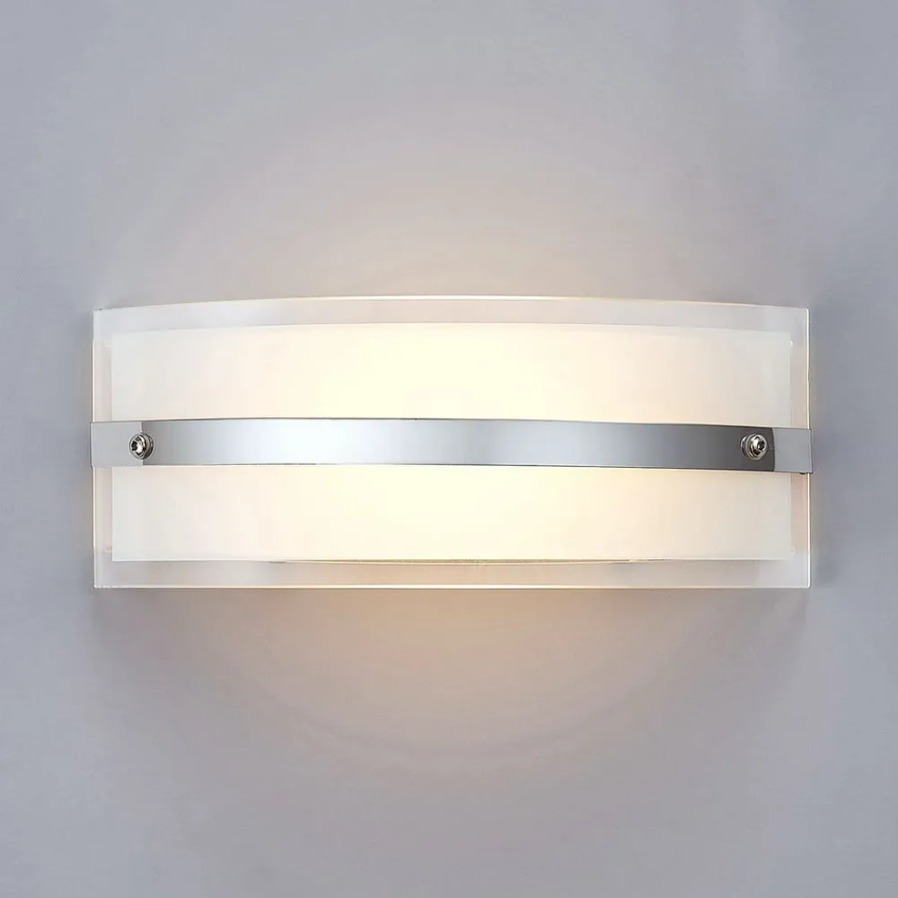 Væglamper ^ Lindby Glas-væglampe Zinka med LED, 25 cm