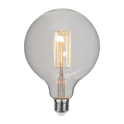 Dæmpbar Led-Pære|Filament Pære ^ STAR TRADING G125 LED-globe G125 filament E27 3,8 W 1.800 K dim