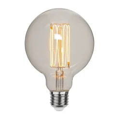 STAR TRADING Dæmpbar Led-Pære|Filament Pære > G95 LED-globe G125 filament E27 3,8 W 1.800 K dim