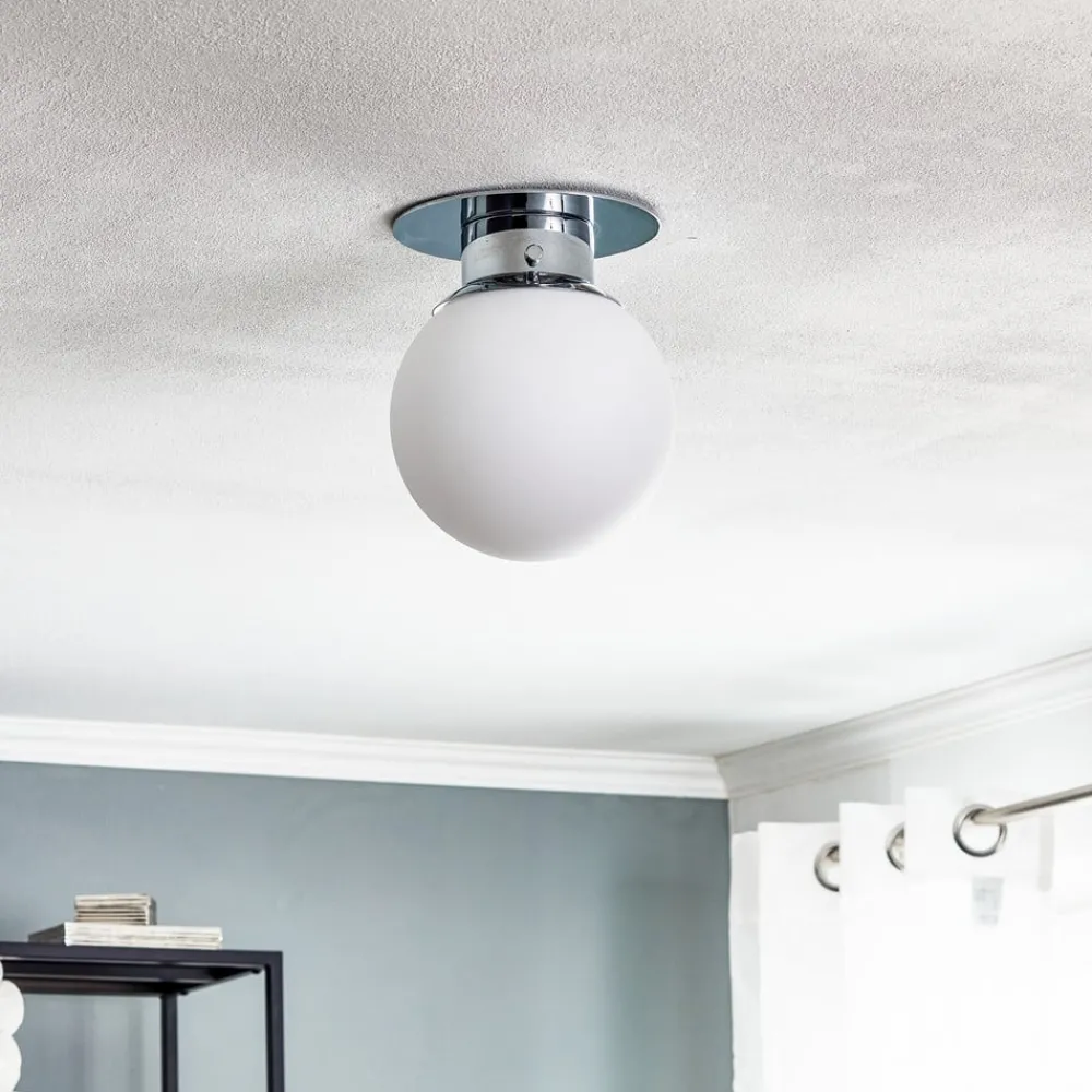 Decor Walther Loftlamper > GLOBE klassisk kugle-loftlampe, krom