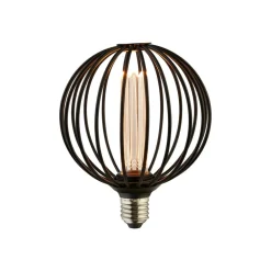 Dæmpbar Led-Pære|Filament Pære ^ Searchlight Globe LED-pære, sort, E27, 3,5 W, 1.800K, dæmpbar