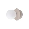 Globen Lighting Væg- Og Spejllamper > væglampe ART DECO, beige/hvid Ø 16 cm IP44