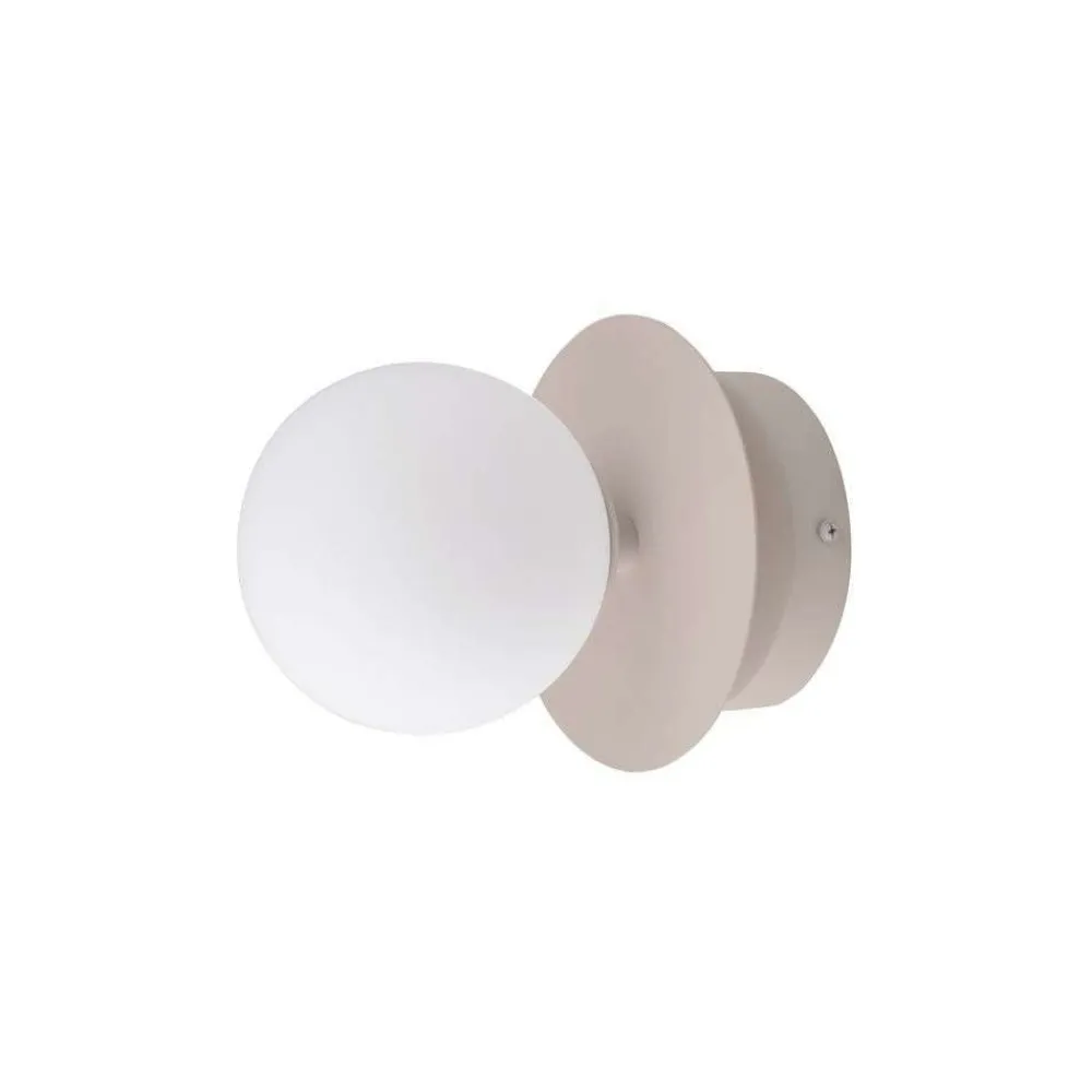 Globen Lighting Væg- Og Spejllamper > væglampe ART DECO, beige/hvid Ø 16 cm IP44