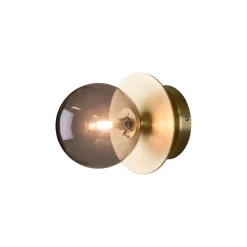 Globen Lighting Væg- Og Spejllamper > væglampe ART DECO, sort/grå Ø 16 cm IP44