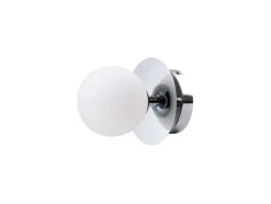 Globen Lighting Væg- Og Spejllamper > væglampe ART DECO, krom/hvid Ø 16 cm IP44