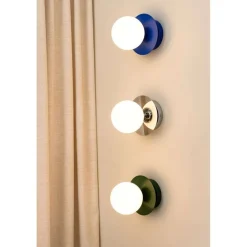 Globen Lighting Væg- Og Spejllamper > væglampe ART DECO, krom/hvid Ø 16 cm IP44