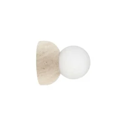 Globen Lighting Væg- Og Spejllamper > væglampe Torrano, beige, Ø 13 cm IP44