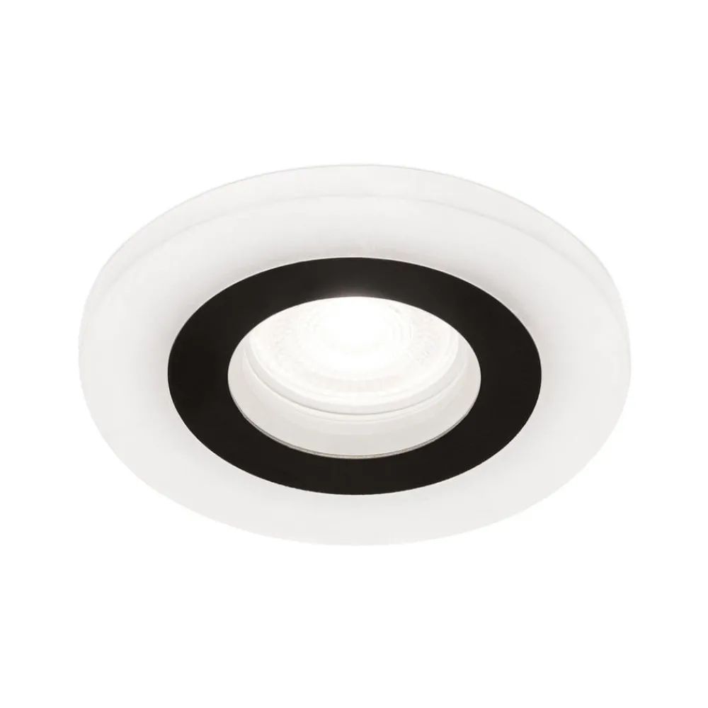 ORION Spotlights > Glow indbygningsspot, sort, metal, Ø 11 cm, GU10