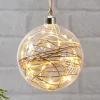 STAR TRADING Dekorationsbelysning|Julepynt > Glow LED-dekokugle, klar, rattan, Ø 15 cm