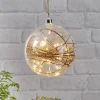STAR TRADING Dekorationsbelysning|Julepynt > Glow LED-dekokugle, klar, rattan, Ø 20 cm