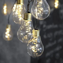 STAR TRADING Dekorationsbelysning > Glow LED-lyskæde, glas, klar