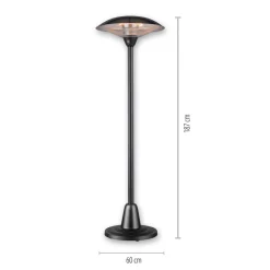 Møbel Og Interiør ^ JUST LIGHT. GmbH Glow varmespotstander, IP34, 1.500 W/3.000 W