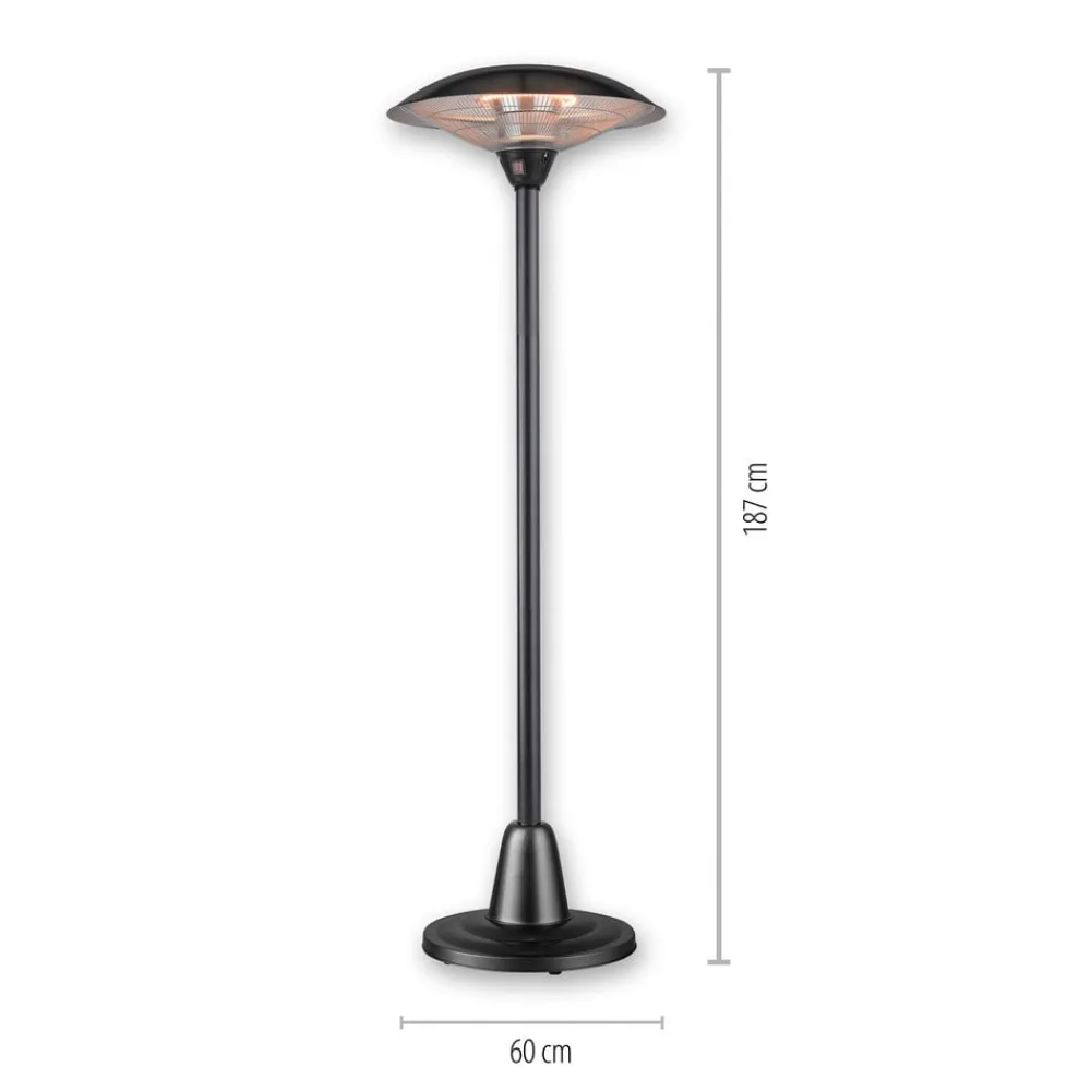 Møbel Og Interiør ^ JUST LIGHT. GmbH Glow varmespotstander, IP34, 1.500 W/3.000 W