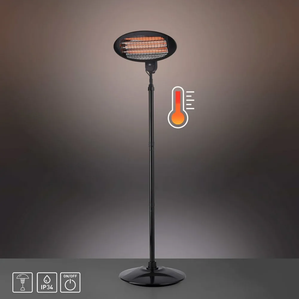 JUST LIGHT. GmbH Møbel Og Interiør > Glow varmespotstander, IP34, 650 W/1350 W/1500 W
