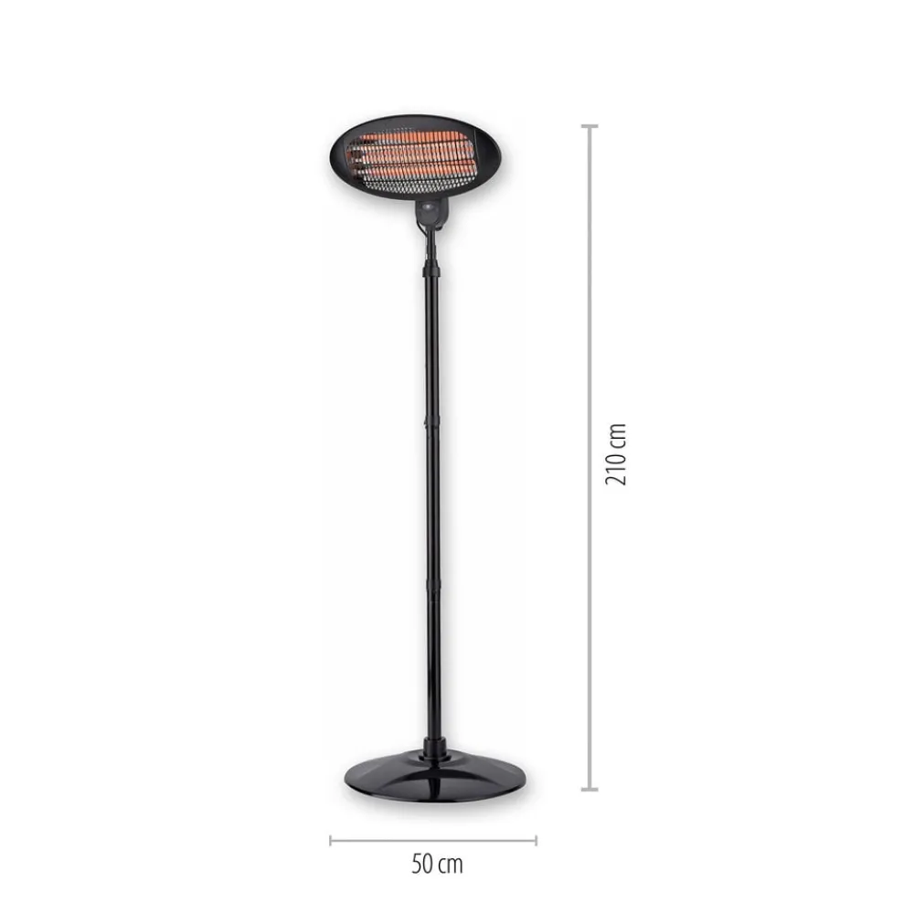 JUST LIGHT. GmbH Møbel Og Interiør > Glow varmespotstander, IP34, 650 W/1350 W/1500 W