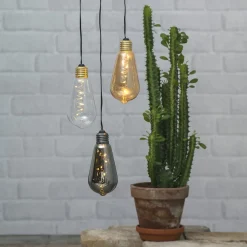 Dekorationsbelysning ^ STAR TRADING Glow vintage LED-dekolampe med timer, klar