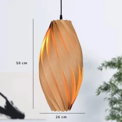 Gofurnit Bæredygtige Lamper > Ardere pendellampe kirsebærtræ højde 50cm