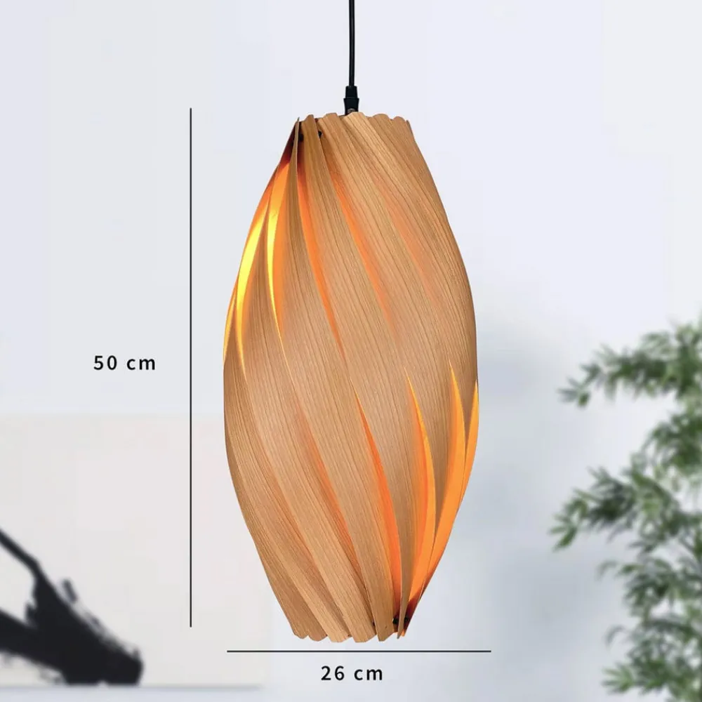 Gofurnit Bæredygtige Lamper > Ardere pendellampe kirsebærtræ højde 50cm