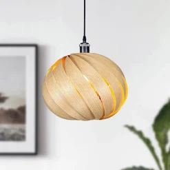 Gofurnit Bæredygtige Lamper > Mela pendellampe, eg, Ø 35 cm