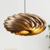 Bæredygtige Lamper|Pendellamper ^ Gofurnit Veneria hængelampe, nøddetræ, Ø 60 cm
