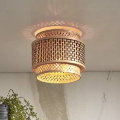 Good & Mojo Loftlamper > Bhutan loftslampe, bambus, Ø 25 cm