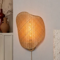 Good & Mojo Væglamper > væglampe Kinabalu, natur, 50 cm, bambusstik